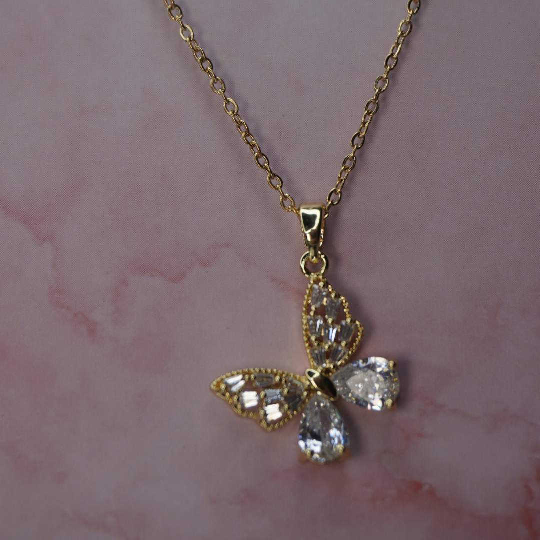 Butterfly Necklace- Stainless Steel