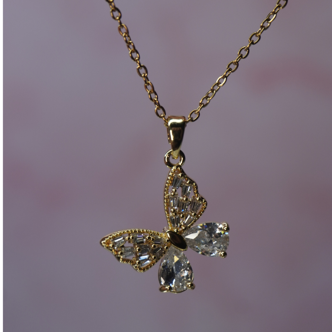 Butterfly Necklace- Stainless Steel