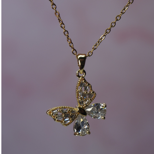 Butterfly Necklace- Stainless Steel